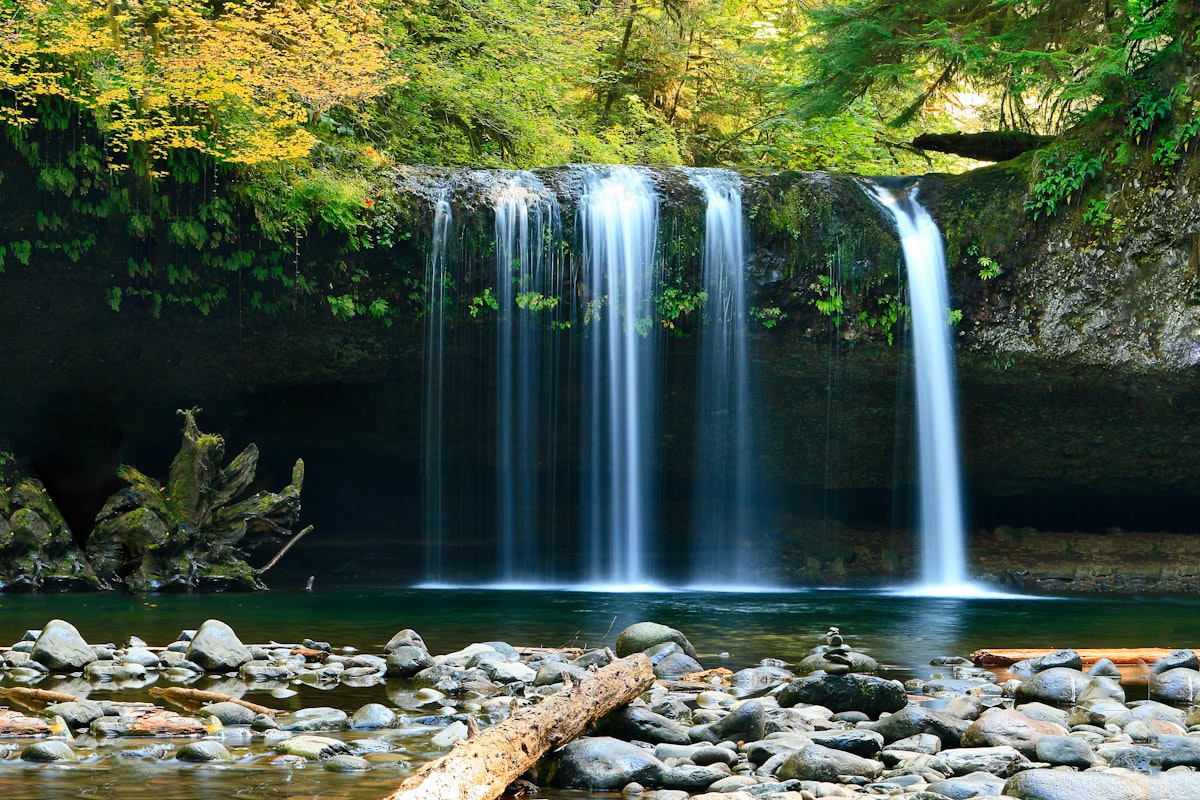 Mountain water source where emergency water filters may be used